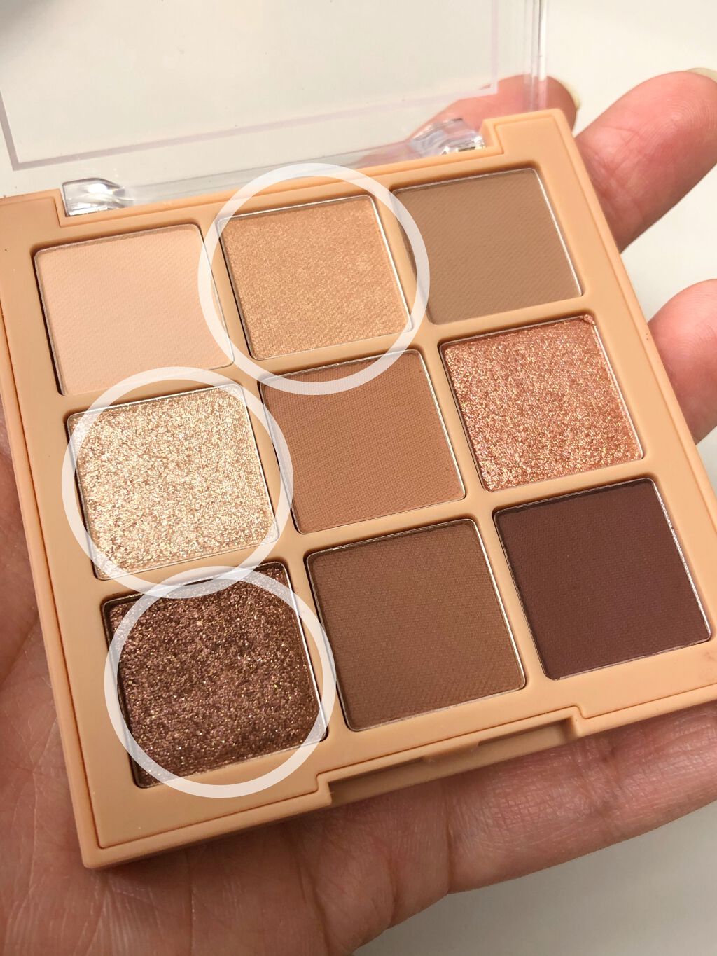 ソフト ムード アイシャドウ パレット  ＃ソフトブラウン/Peach C/アイシャドウパレットを使ったクチコミ（3枚目）