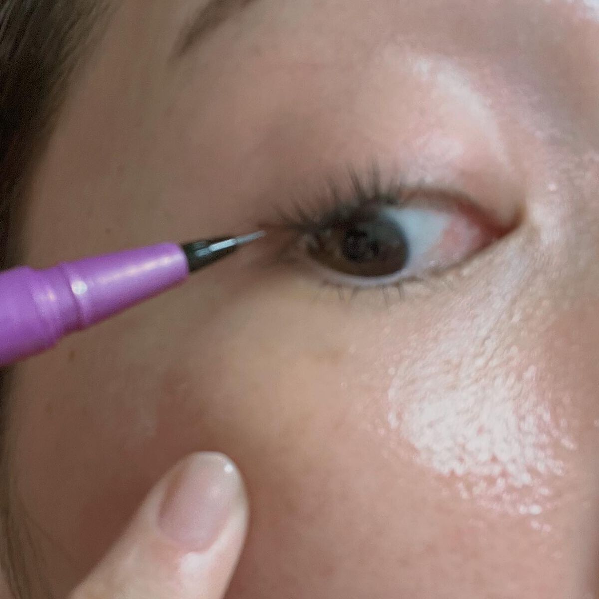 「密着アイライナー」ショート筆リキッド/デジャヴュ/リキッドアイライナーを使ったクチコミ(4枚目)