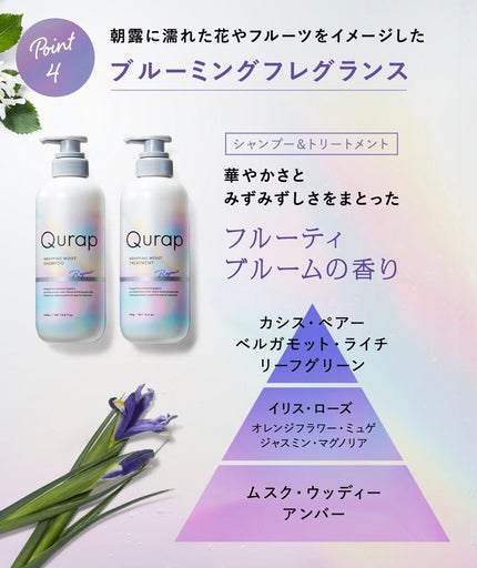 ラッピングモイストシャンプー/トリートメント/Qurap/市販シャンプーを使ったクチコミ(2枚目)