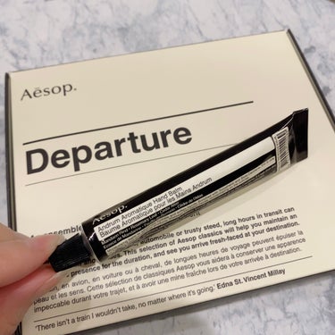 

Aesop
レスレクション ハンドバーム

退職の時にプレゼントでいただきました。
Aesopの商品がセットになったDeparture！

その中で使ったことあるハンドバームの
ミニサイズが入ってた