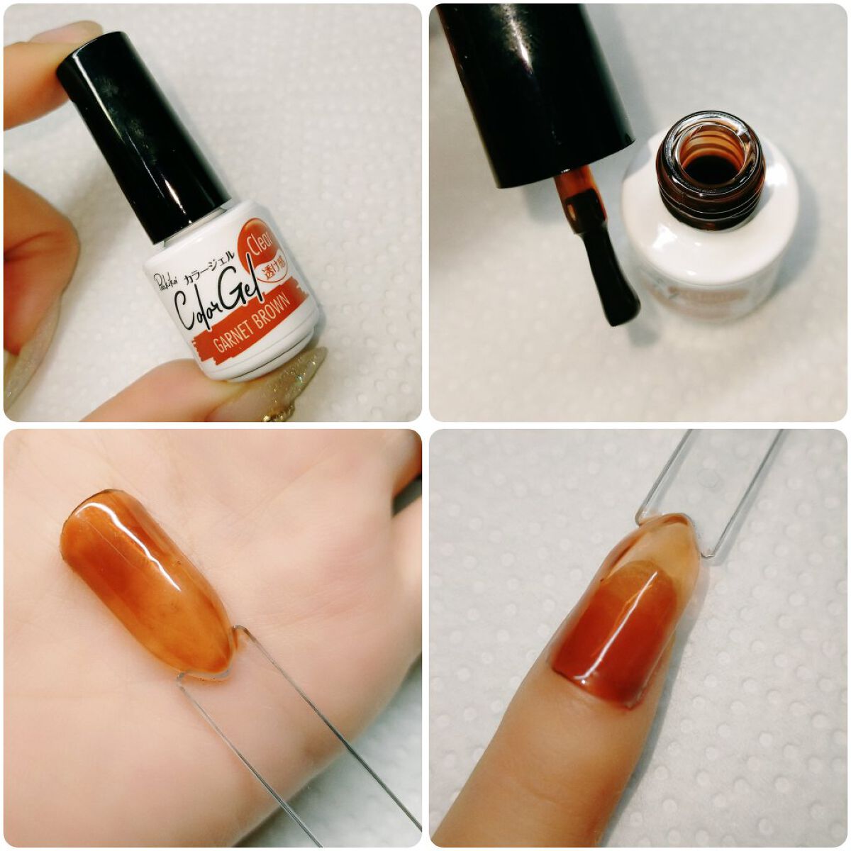 パル カラージェル ワインレッド/キャンドゥ/ジェルネイルを使ったクチコミ（3枚目）