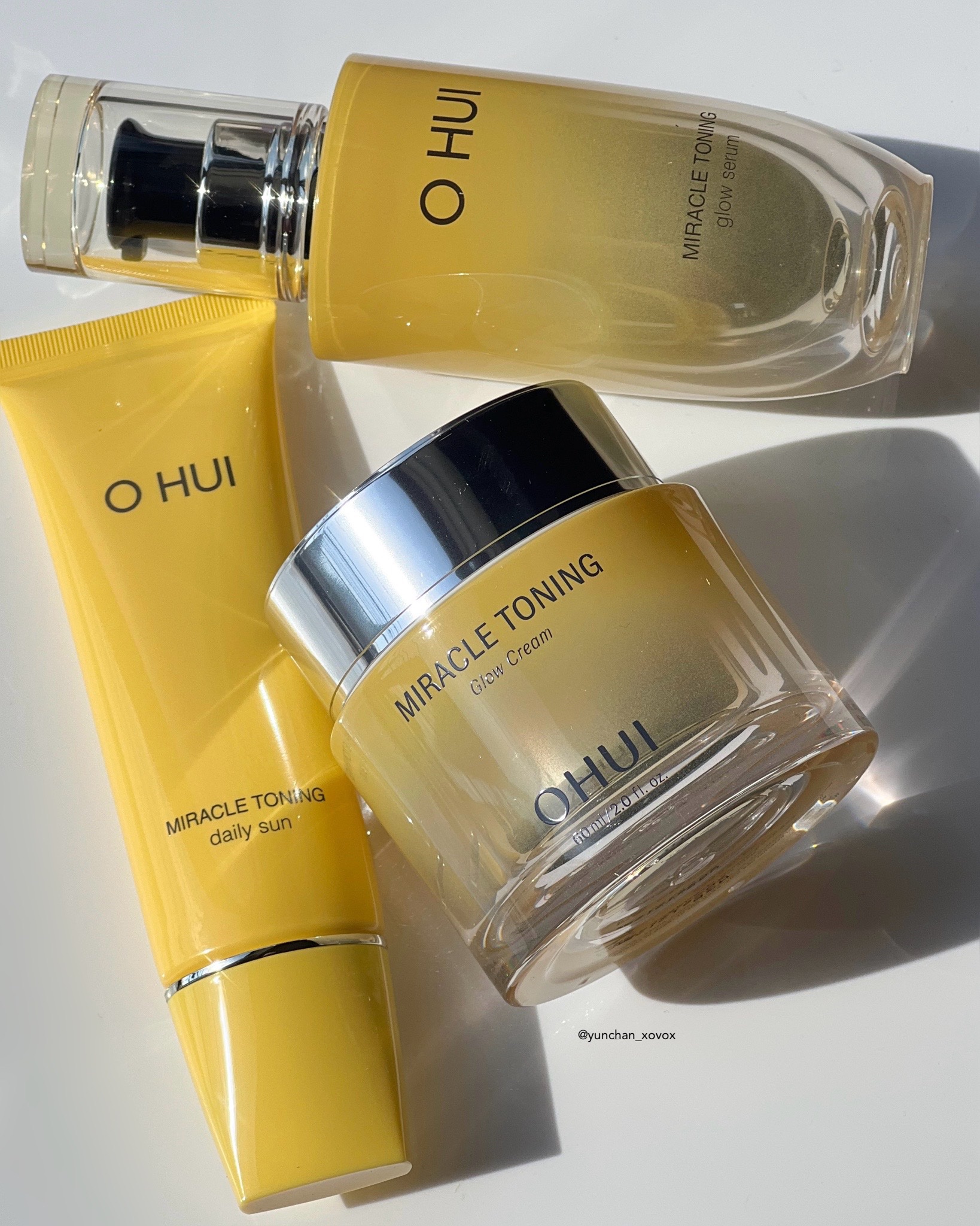 ミラクルトーニンググロークリーム/OHUI/フェイスクリームを使ったクチコミ（2枚目）