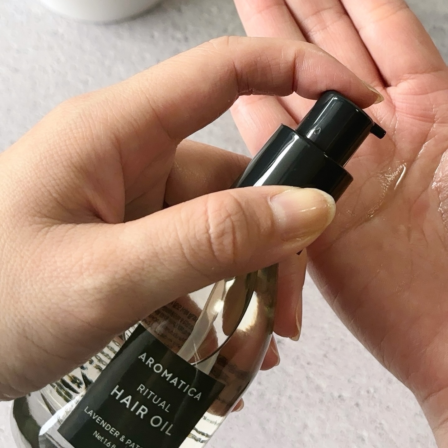 リチュアルヘアオイルラベンダー＆パチョリ/AROMATICA/ヘアオイルを使ったクチコミ（3枚目）