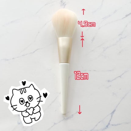 エンジェリッチブラシ パウダー用 L/ロージーローザ/メイクブラシを使ったクチコミ(3枚目)