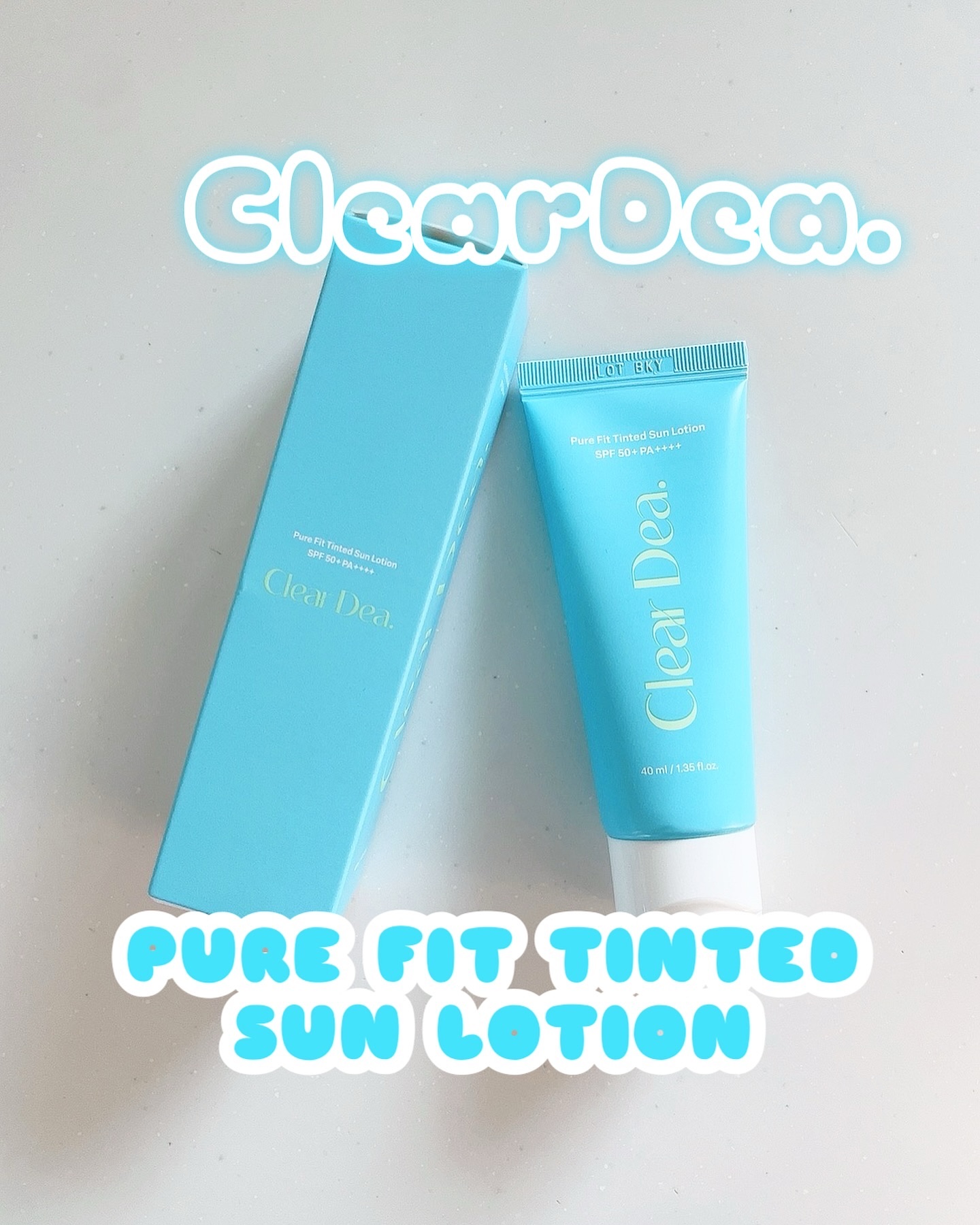 ピュアフィットティンテッドサンローション/ClearDea./日焼け止めローションを使ったクチコミ（1枚目）