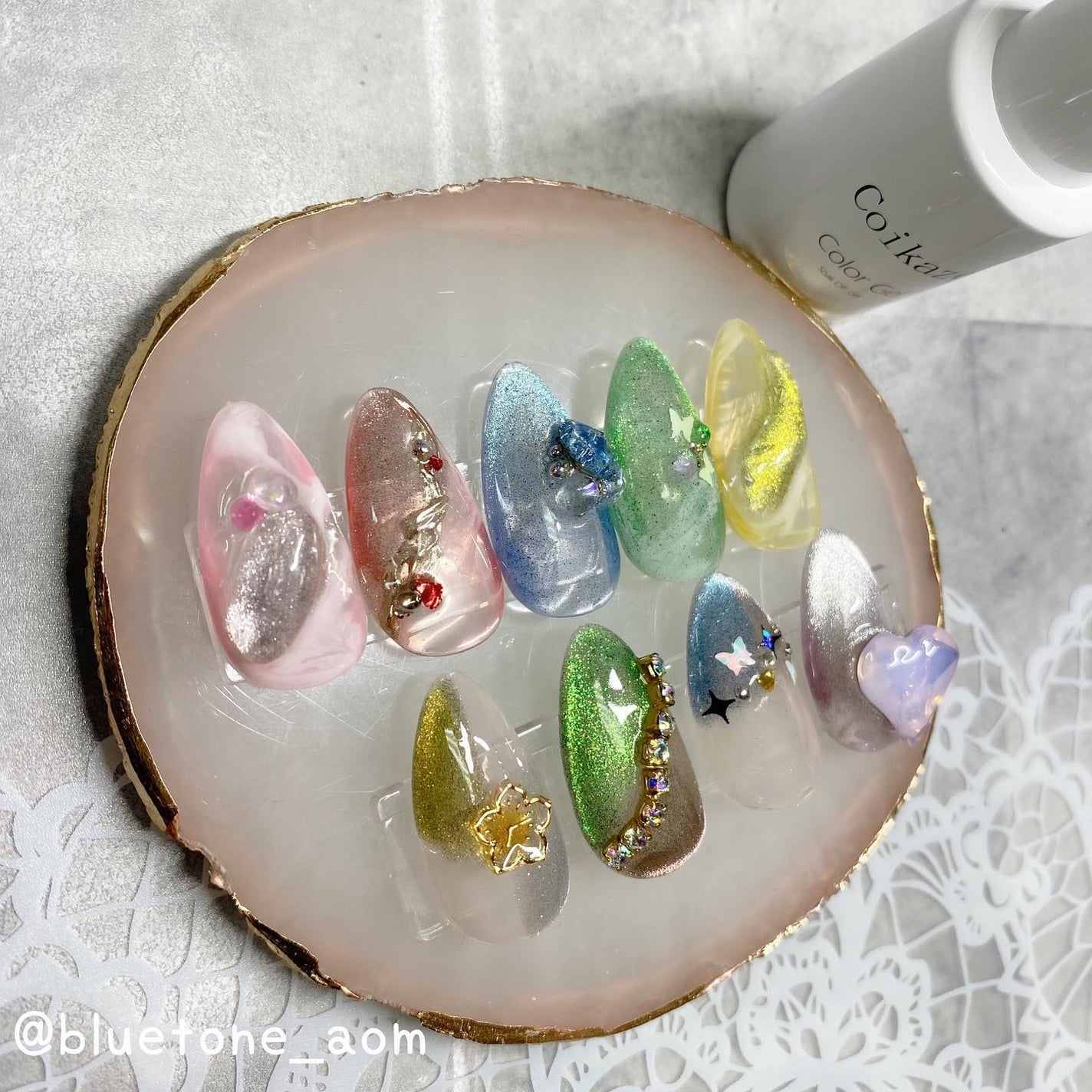 ジェルネイル(ライト対応)/セリア/ジェルネイルを使ったクチコミ(4枚目)