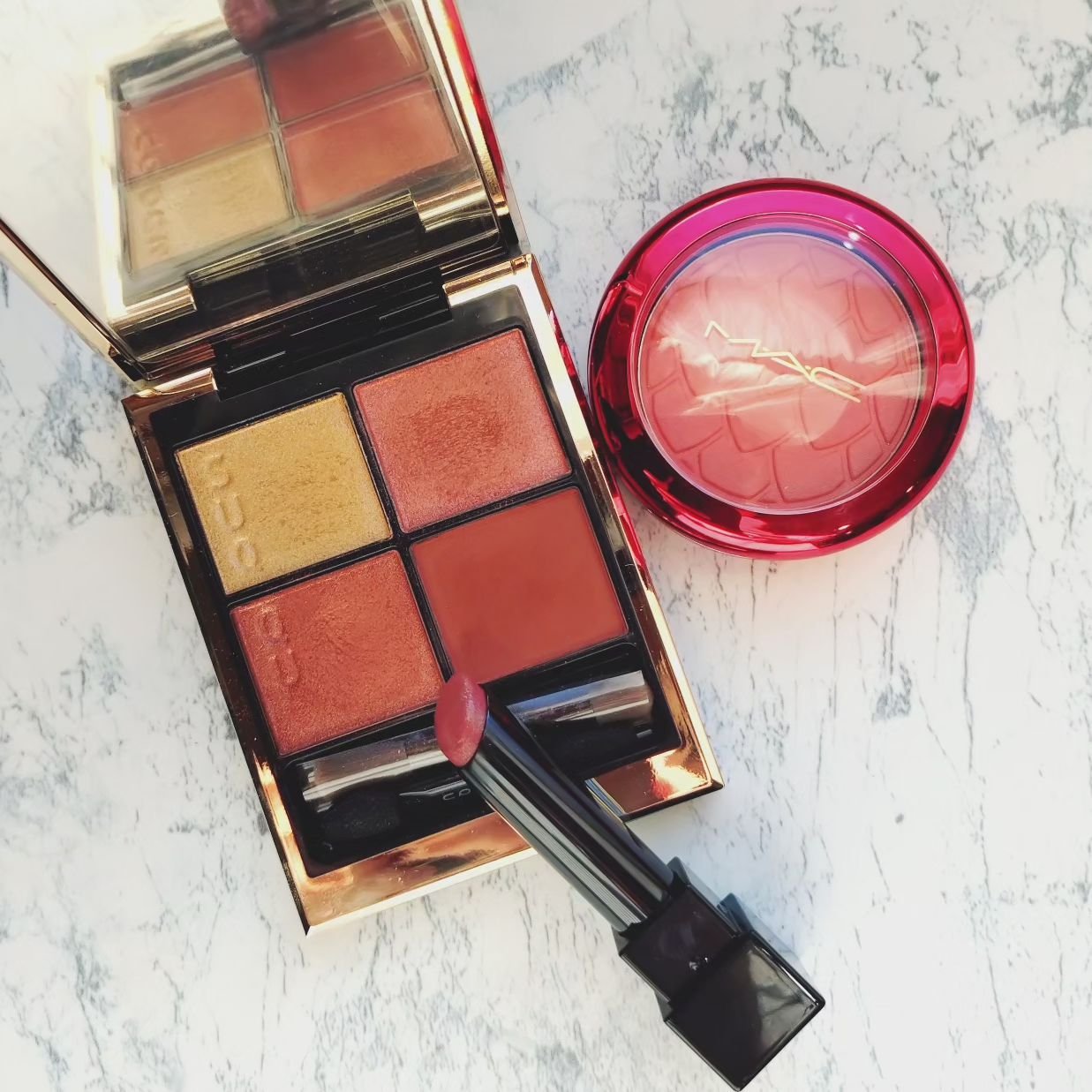 シグニチャー カラー アイズ 115 炎夏 -ENKA（限定色）/SUQQU/アイシャドウパレットを使ったクチコミ（3枚目）