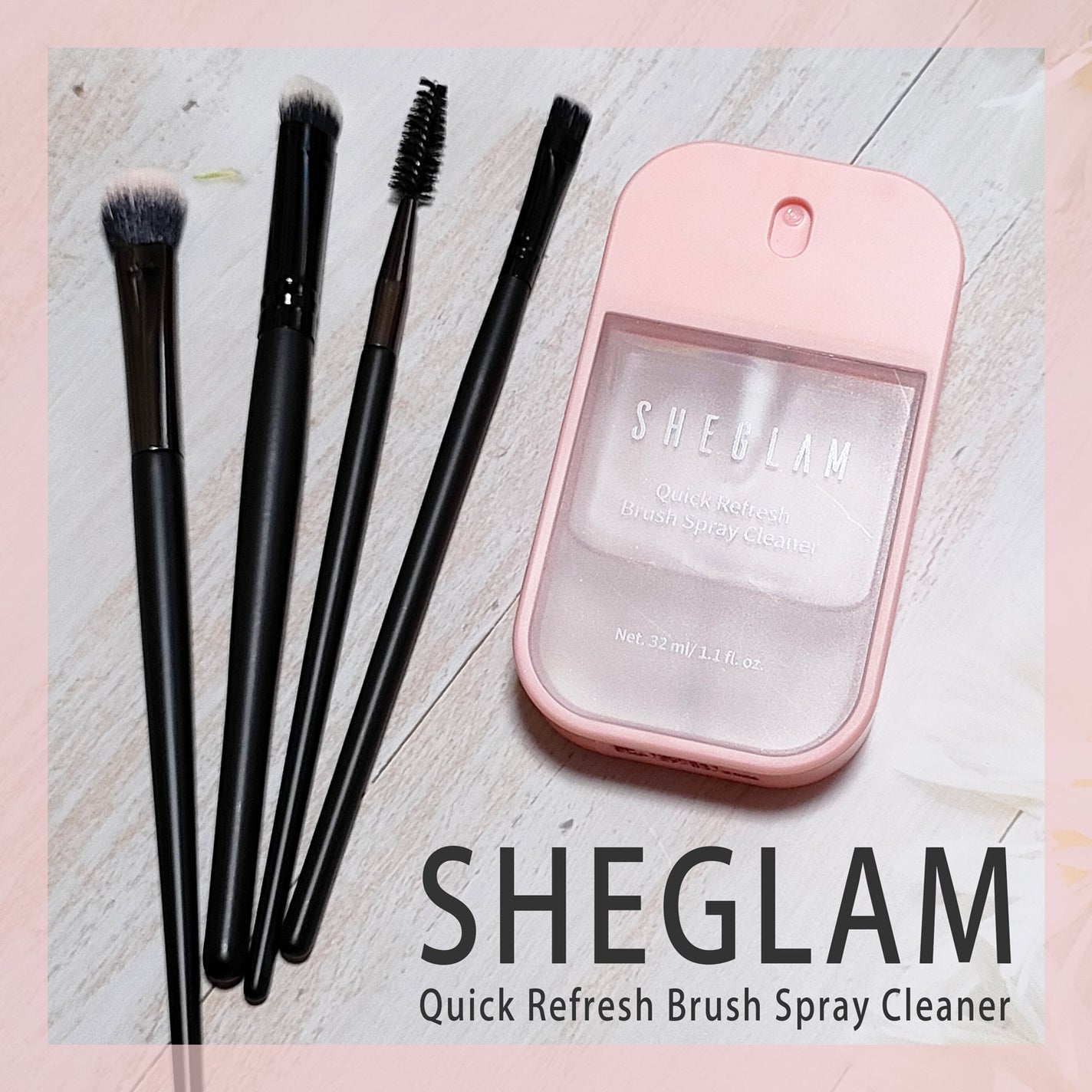 Quick Refresh ブラシクリーナースプレー/SHEGLAM/メイクブラシを使ったクチコミ(1枚目)