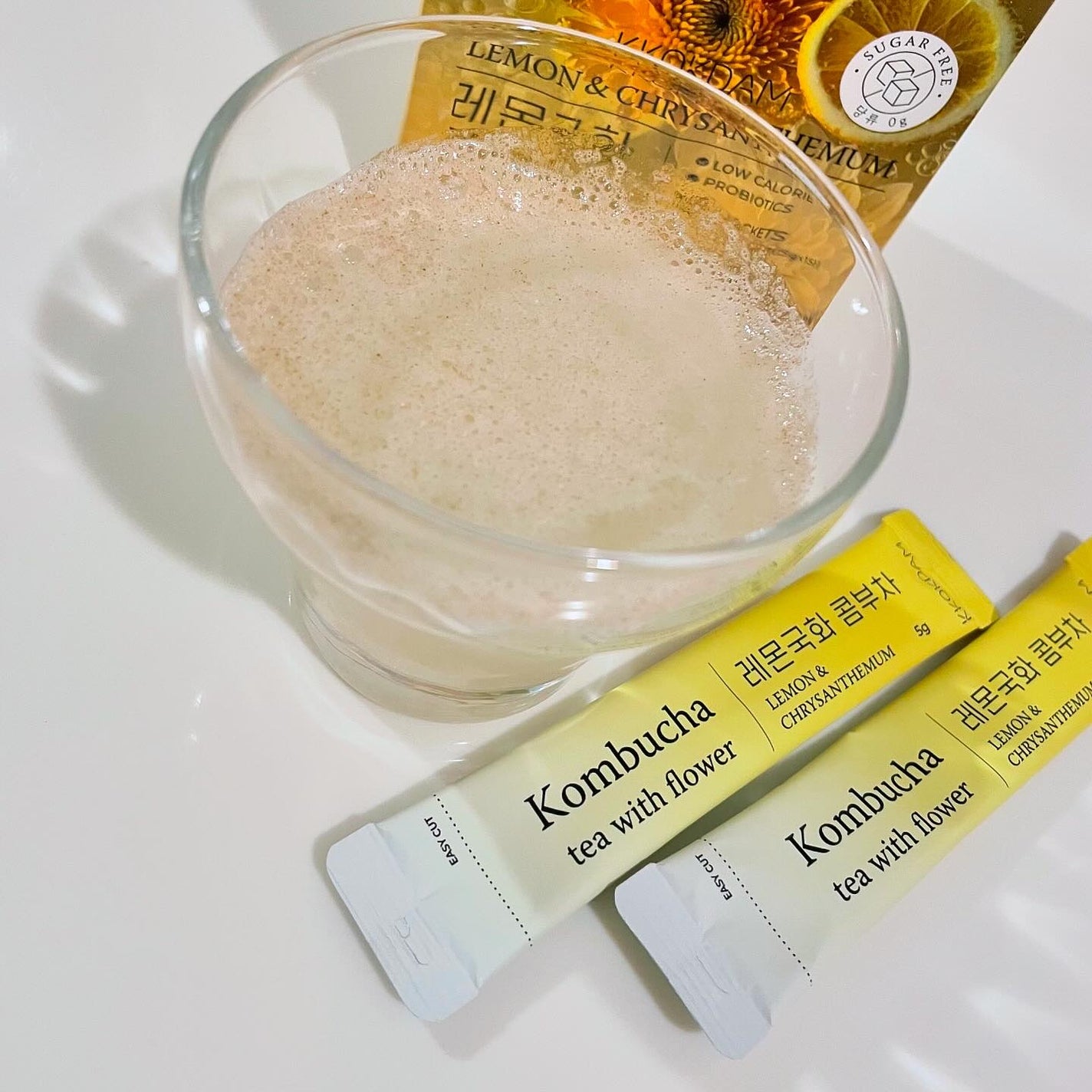 memi /フォロバ on LIPS 「美味し過ぎて困る😍KKOKDAMフラワーコンブチャレモン菊花味..」(6枚目)