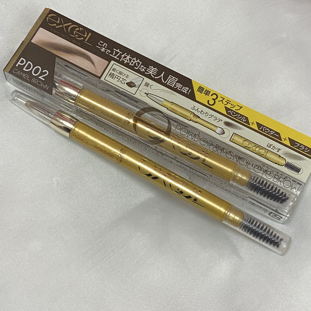 パウダー＆ペンシル　アイブロウＥＸ/excel/アイブロウペンシルを使ったクチコミ（1枚目）