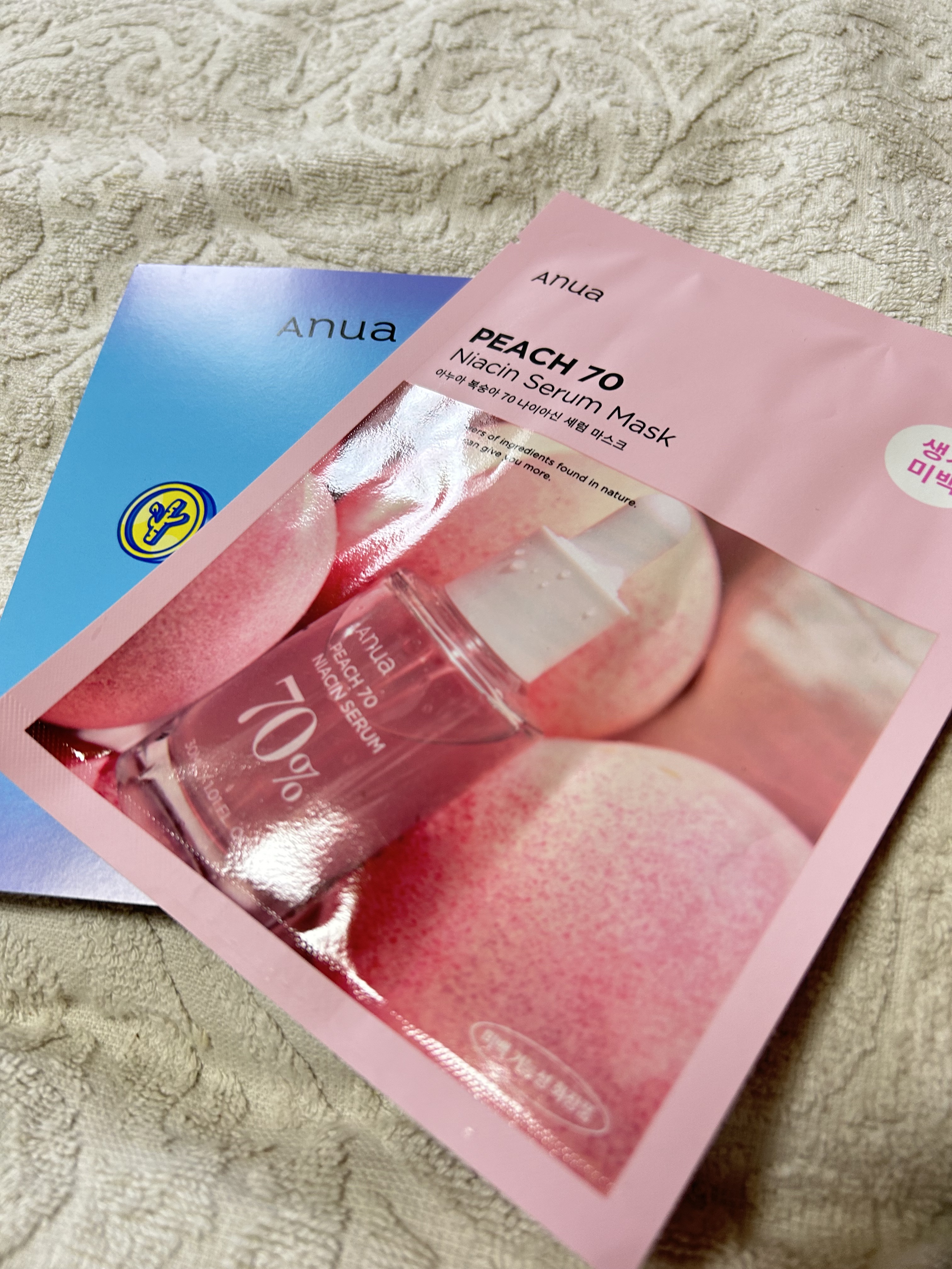 桃70％ナイアシンシートマスク/Anua/シートマスク・パックを使ったクチコミ（1枚目）