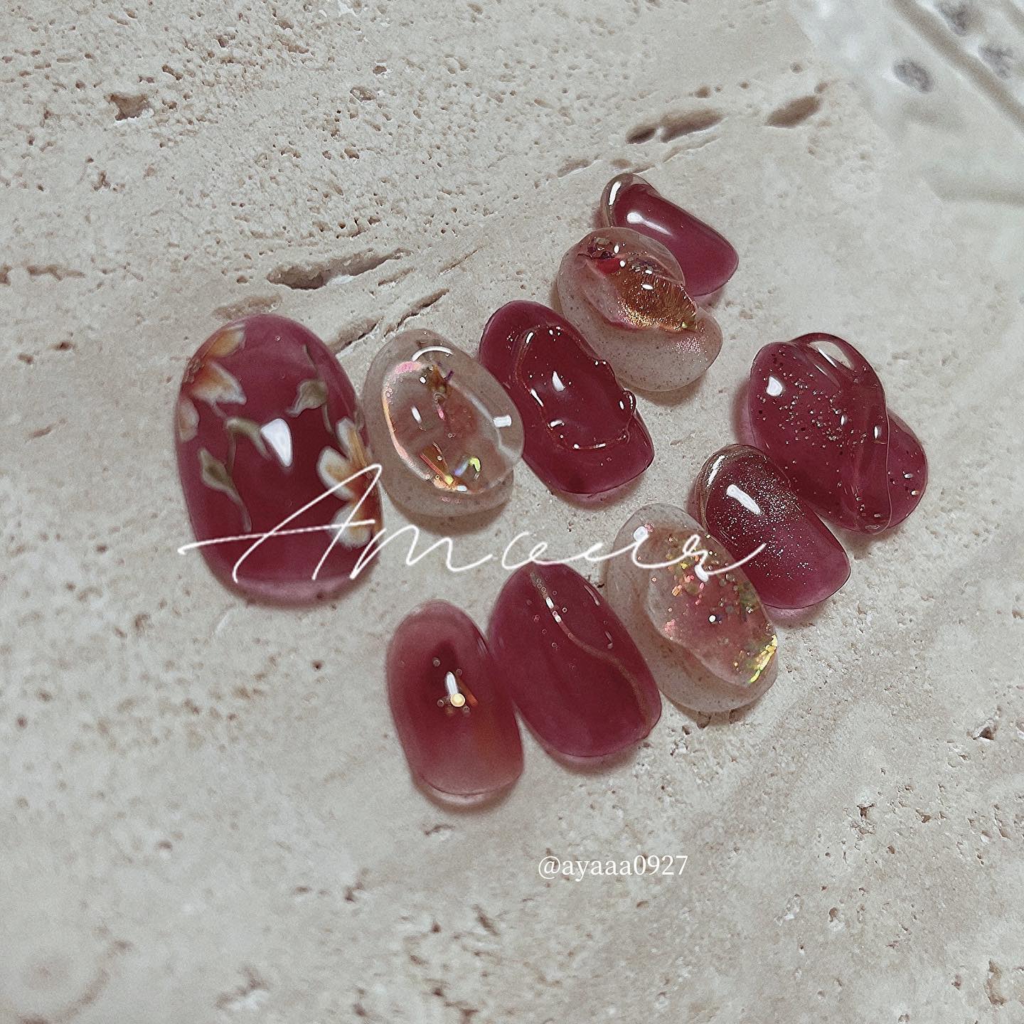 #絵画ネイル,#手描きネイルのネイルデザイン