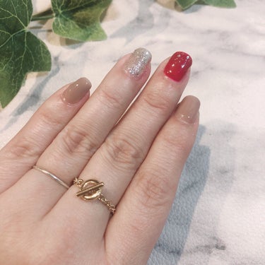 GelAng by RICOANG ジェルアングカラーのクチコミ「おうちセルフネイル💅

一色だけジェルアングカラーを
使ってみました！
色はアラビアンゴールド.....」（2枚目）