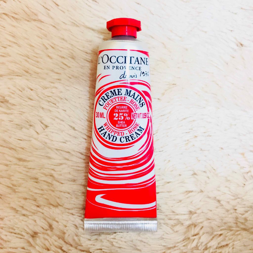 シア ホイップハンドクリーム ローズ/L'OCCITANE/ハンドクリームを使ったクチコミ（1枚目）