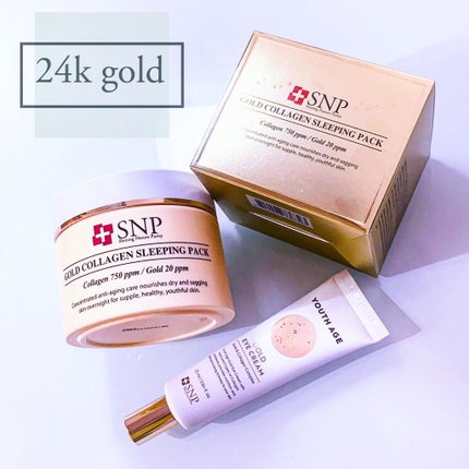 SNP ゴールド コラーゲン スリーピング パック/SNP/シートマスク・パックを使ったクチコミ(2枚目)