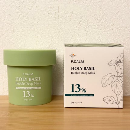ホーリーバジル炭酸バブルパック/P.CALM/洗い流すパック・マスクを使ったクチコミ(1枚目)