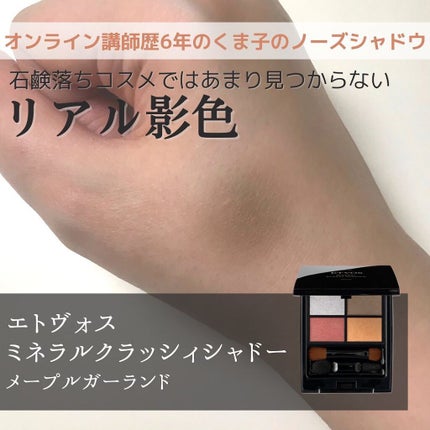 ミネラルクラッシィシャドー メープルガーランド(限定)/エトヴォス/アイシャドウパレットを使ったクチコミ(1枚目)
