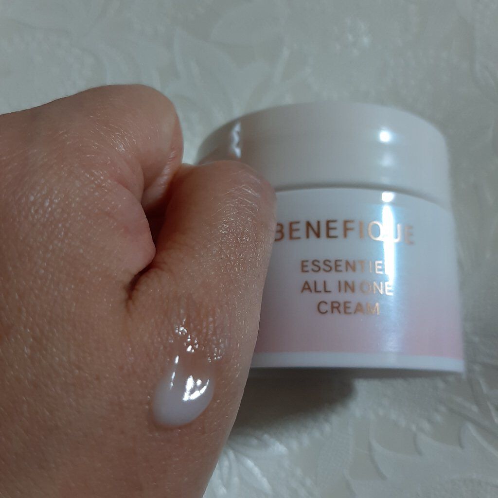 エッセンシャル オールインワン クリーム 本体/BENEFIQUE/フェイスクリームを使ったクチコミ（1枚目）
