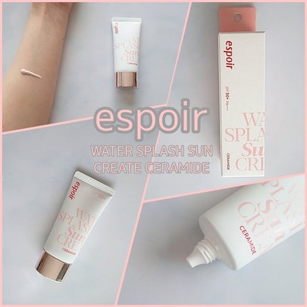 ウォータースプラッシュサンクリーム セラミド/espoir/日焼け止めクリームを使ったクチコミ(1枚目)