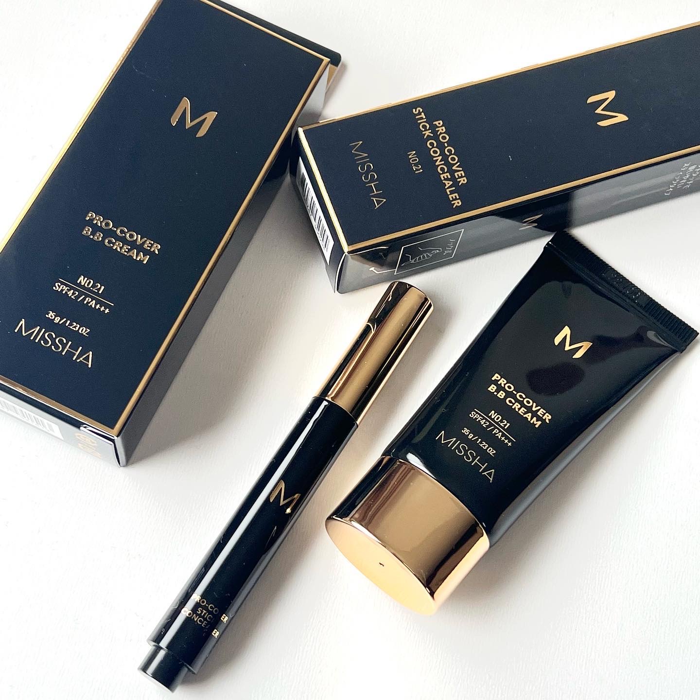 ミシャ M プロカバー BBクリーム No.21 ライトベージュ/MISSHA/BBクリームを使ったクチコミ（1枚目）