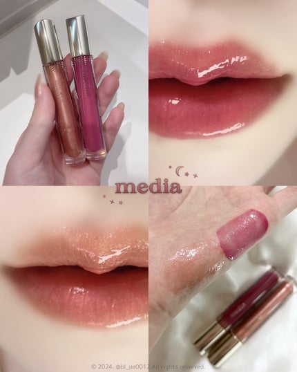 リキッドグロウルージュ/media/リップグロスを使ったクチコミ(1枚目)