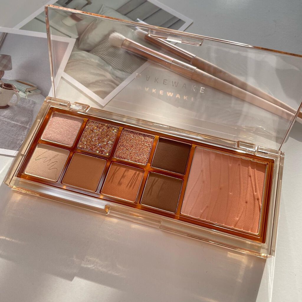 ミックスブラーリングアイパレット/wakemake/マルチパレットを使ったクチコミ（3枚目）