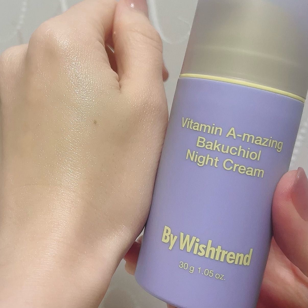 ビタミンA-mazingバクチオールナイトクリーム/By Wishtrend/フェイスクリームを使ったクチコミ（3枚目）