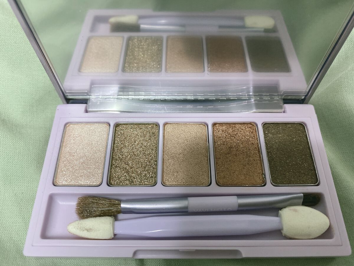 VAVI MELLO バビメロシャイニーアイパレットのクチコミ「VAVI MELLOバビメロシャイニーアイパレット

少量でも発色はいい感じがしました！

パ.....」（2枚目）