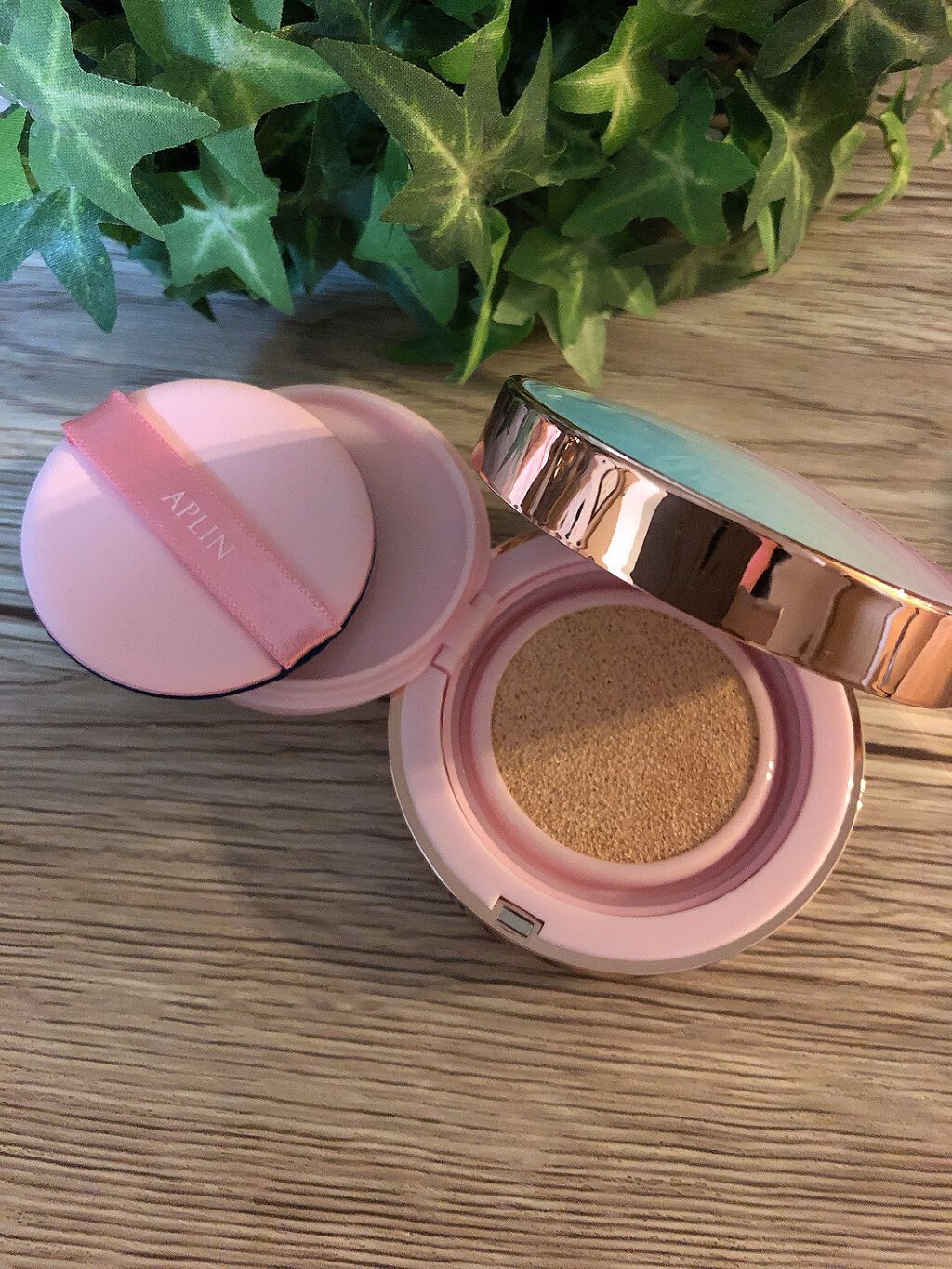 ピンクティーツリーカバークッション/APLIN/クッションファンデーションを使ったクチコミ（3枚目）