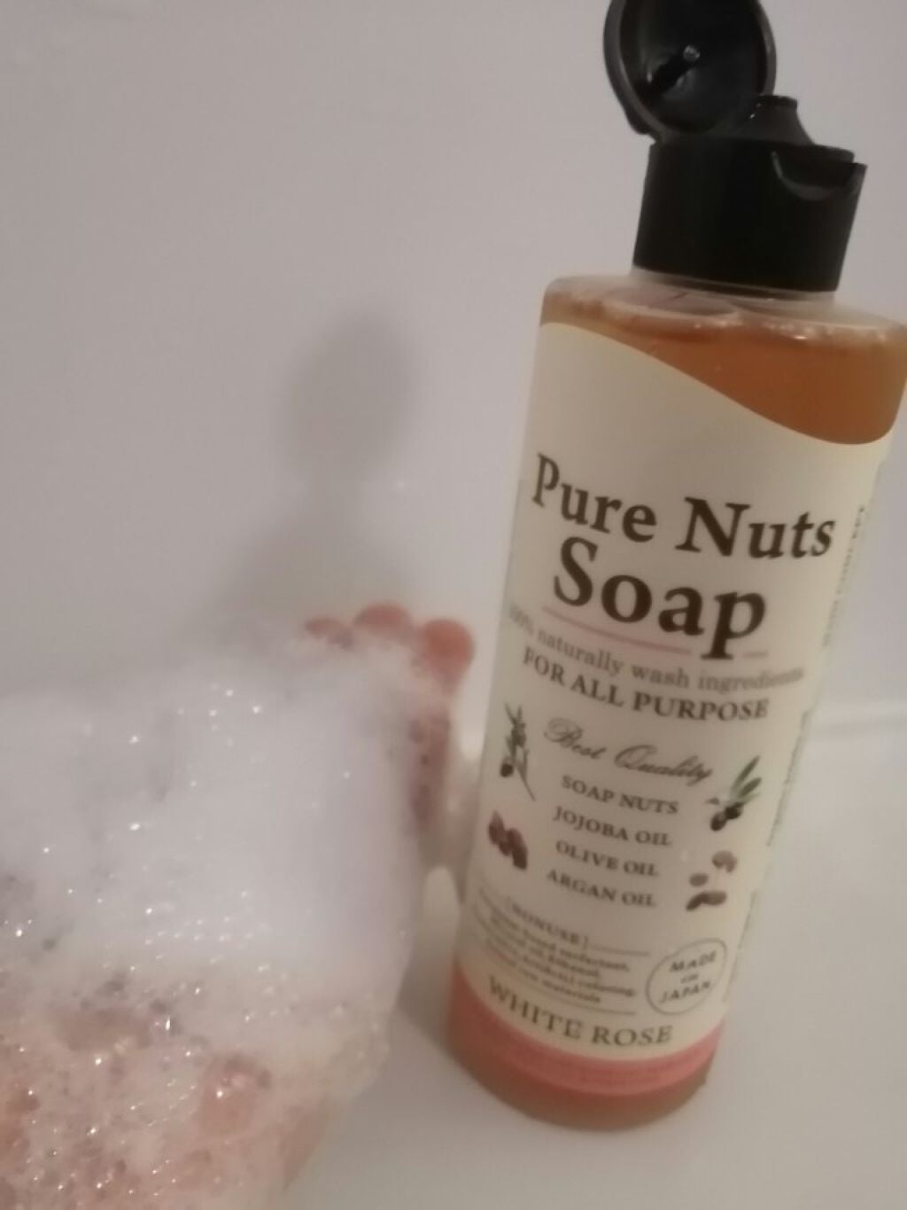 ピュアナッツソープ ホワイトローズの香り/ナチュラセラ/洗顔フォームを使ったクチコミ(2枚目)