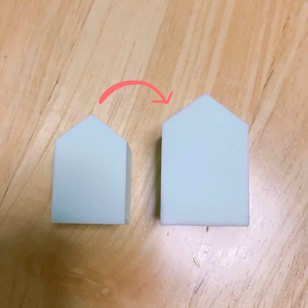 ジェリータッチスポンジ ハウス型/ロージーローザ/パフ・スポンジを使ったクチコミ（3枚目）