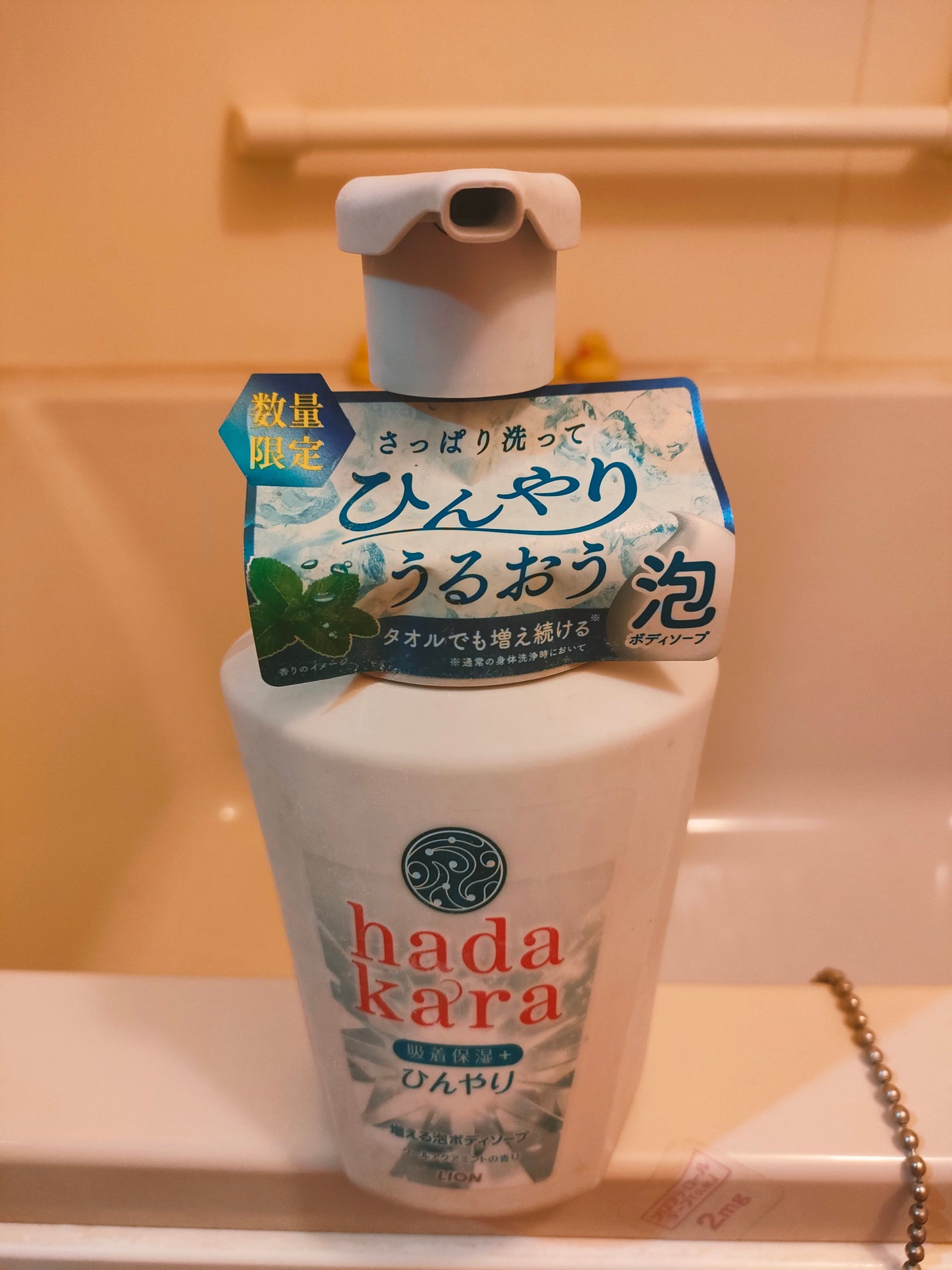 hadakara 泡ボディーソープ保湿+ひんやり クールフレッシュソープの香り/hadakara/ボディソープを使ったクチコミ(1枚目)