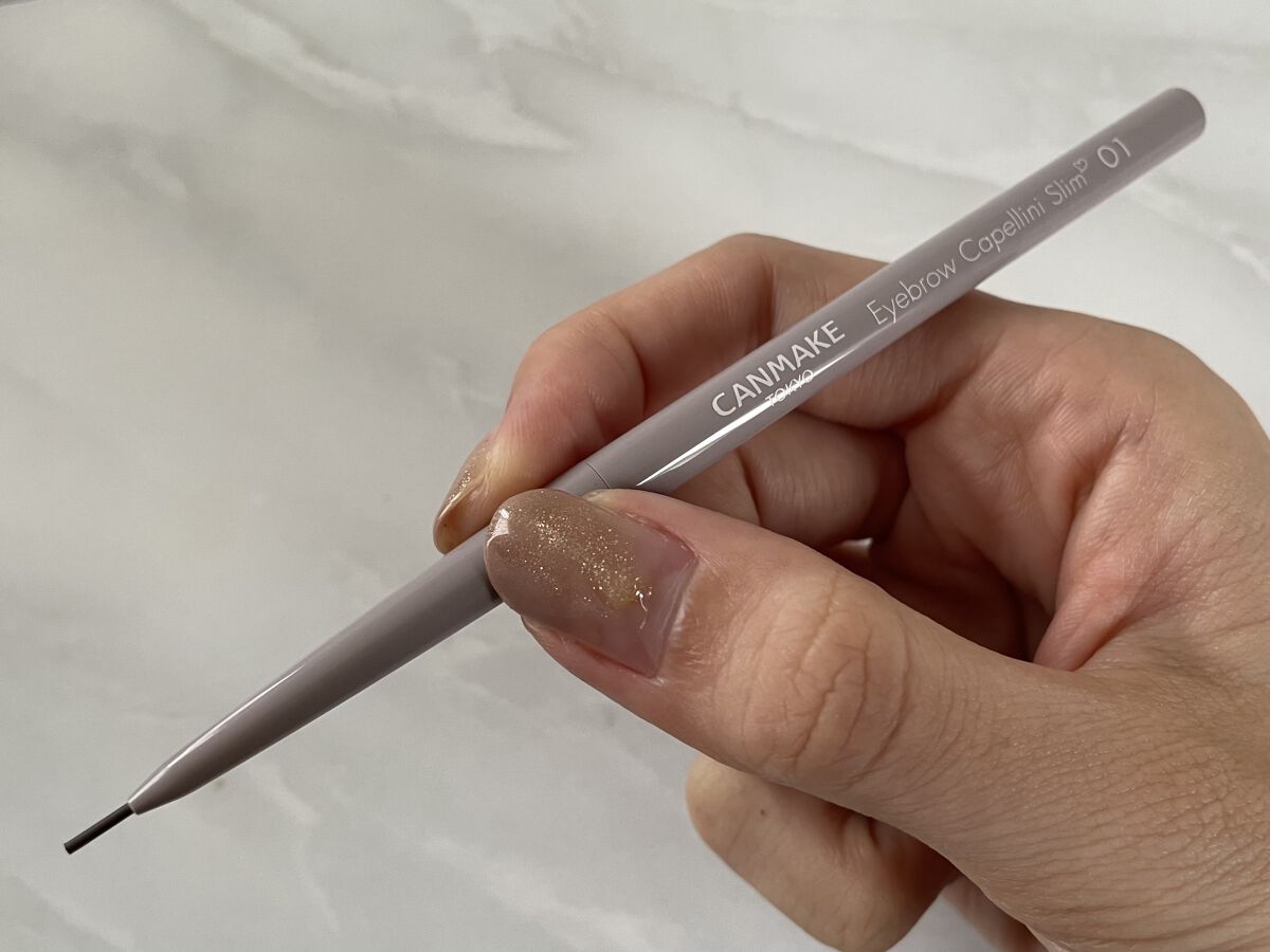 アイブロウカッペリーニスリム 02 ナチュラルブラウン/キャンメイク/アイブロウペンシルを使ったクチコミ（2枚目）