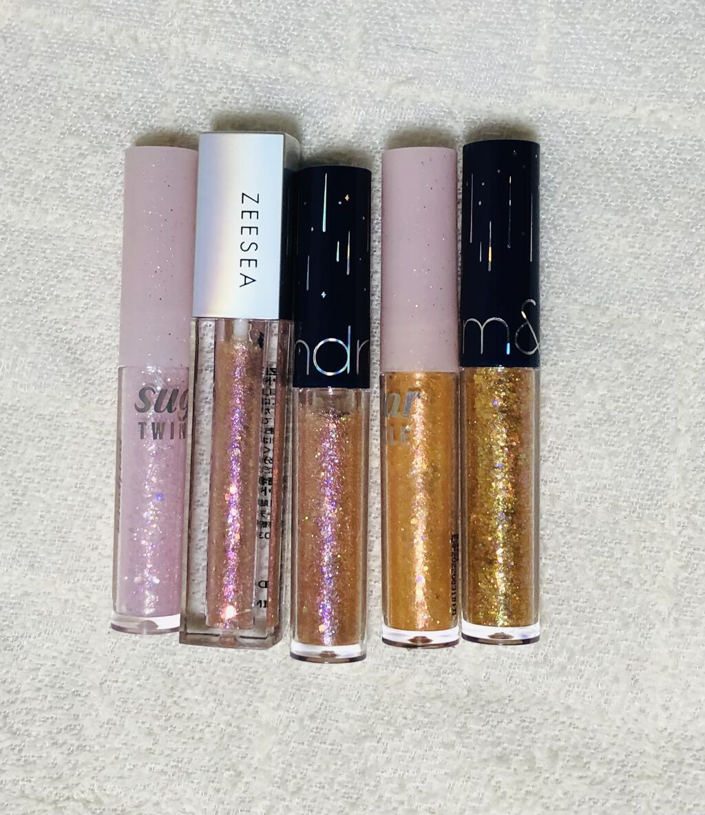 シュガー トゥインクル リキッド グリッター/PERIPERA/グリッターを使ったクチコミ（1枚目）