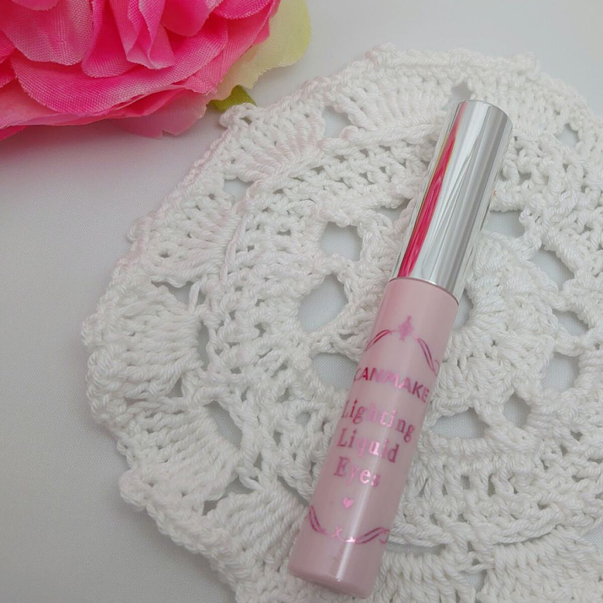 ライティングリキッドアイズ 02 ドレッシーピーチ/キャンメイク/リキッドアイシャドウを使ったクチコミ（3枚目）