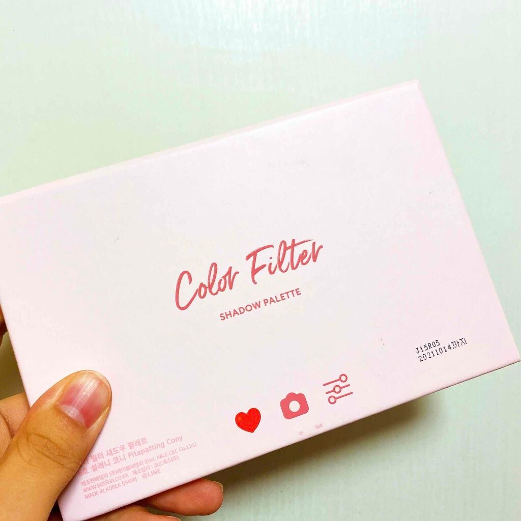 カラーフィルターシャドウパレット(ラインフレンズエディション)/MISSHA/アイシャドウパレットを使ったクチコミ(4枚目)