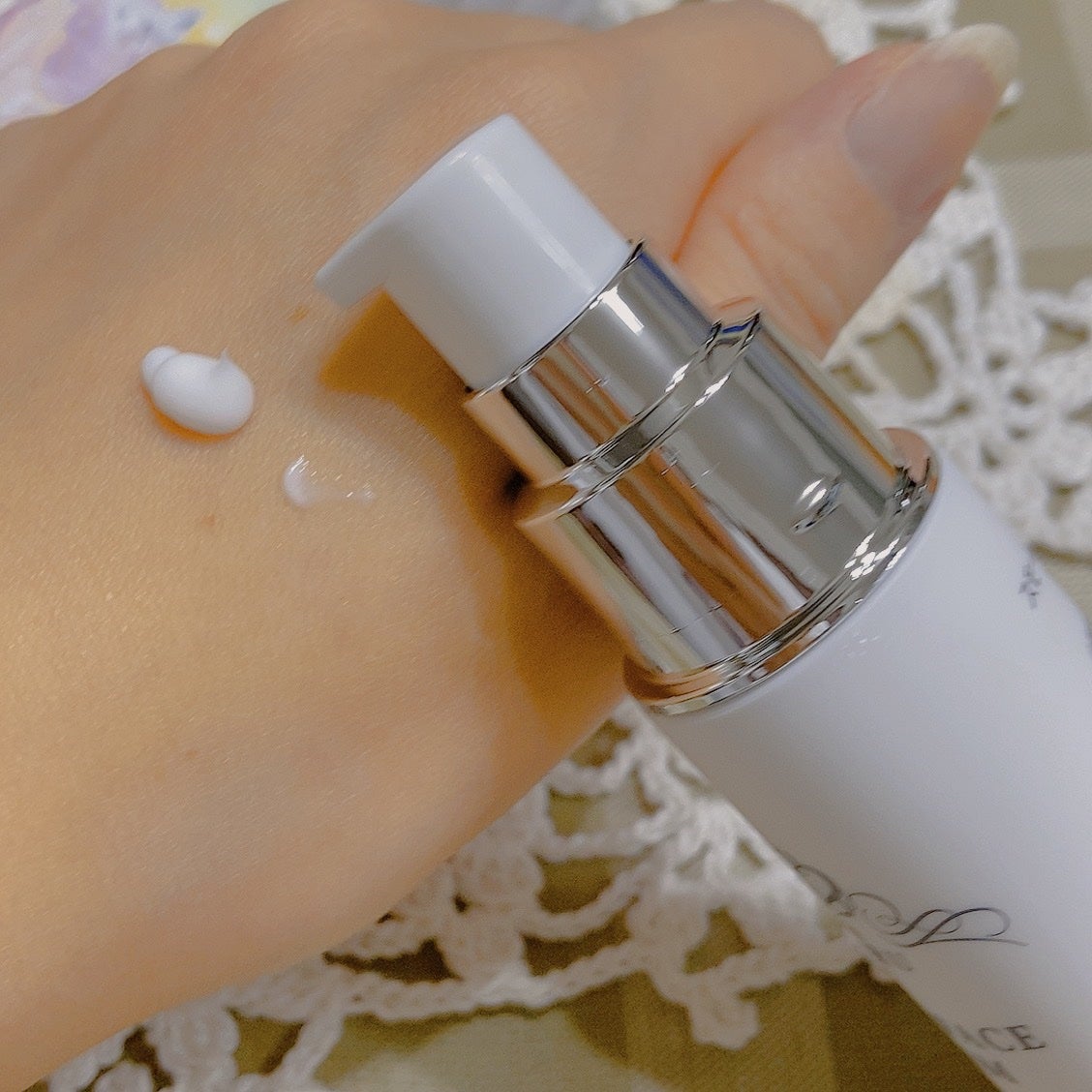 キメル スモールフェイスクリーム/ラリマール/フェイスクリームを使ったクチコミ(2枚目)