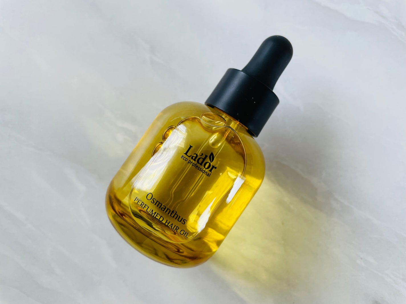 パフュームヘアオイル オスマンサス/La'dor/ヘアオイルを使ったクチコミ(1枚目)