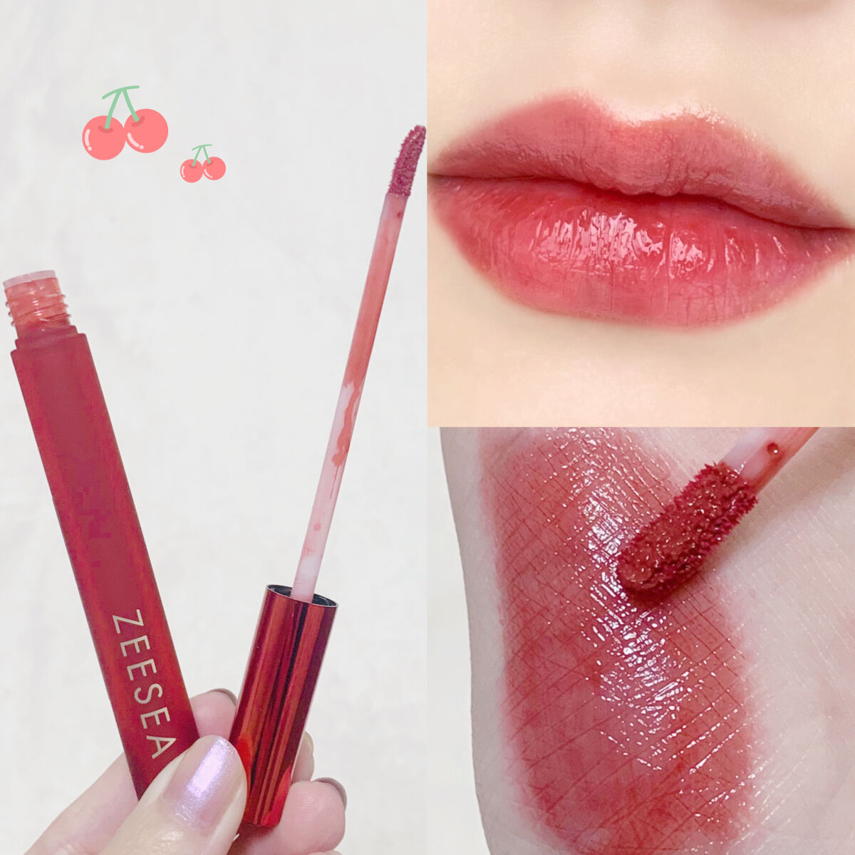 ジューシーリップグロス/ZEESEA/リップグロスを使ったクチコミ（3枚目）