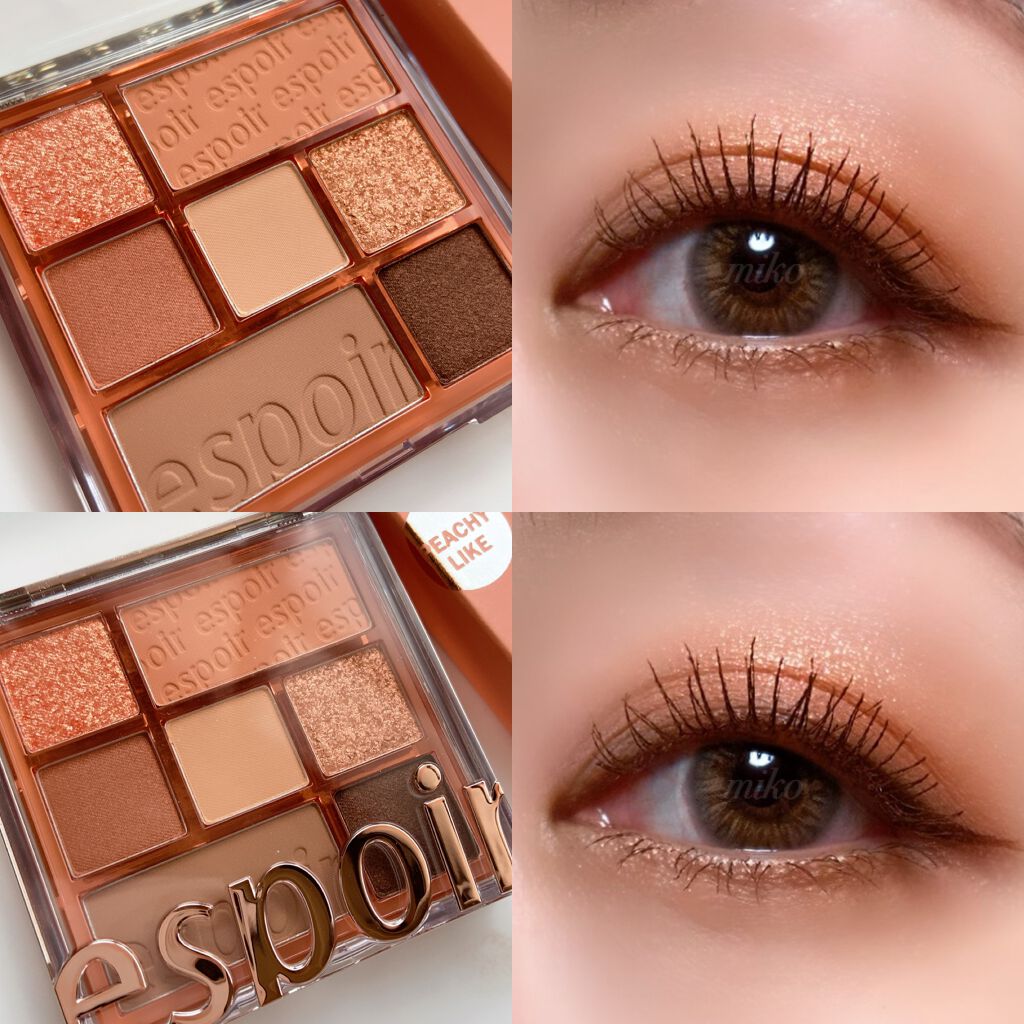 リアルアイパレット 01 ピーチライク/espoir/マルチパレットを使ったクチコミ（2枚目）