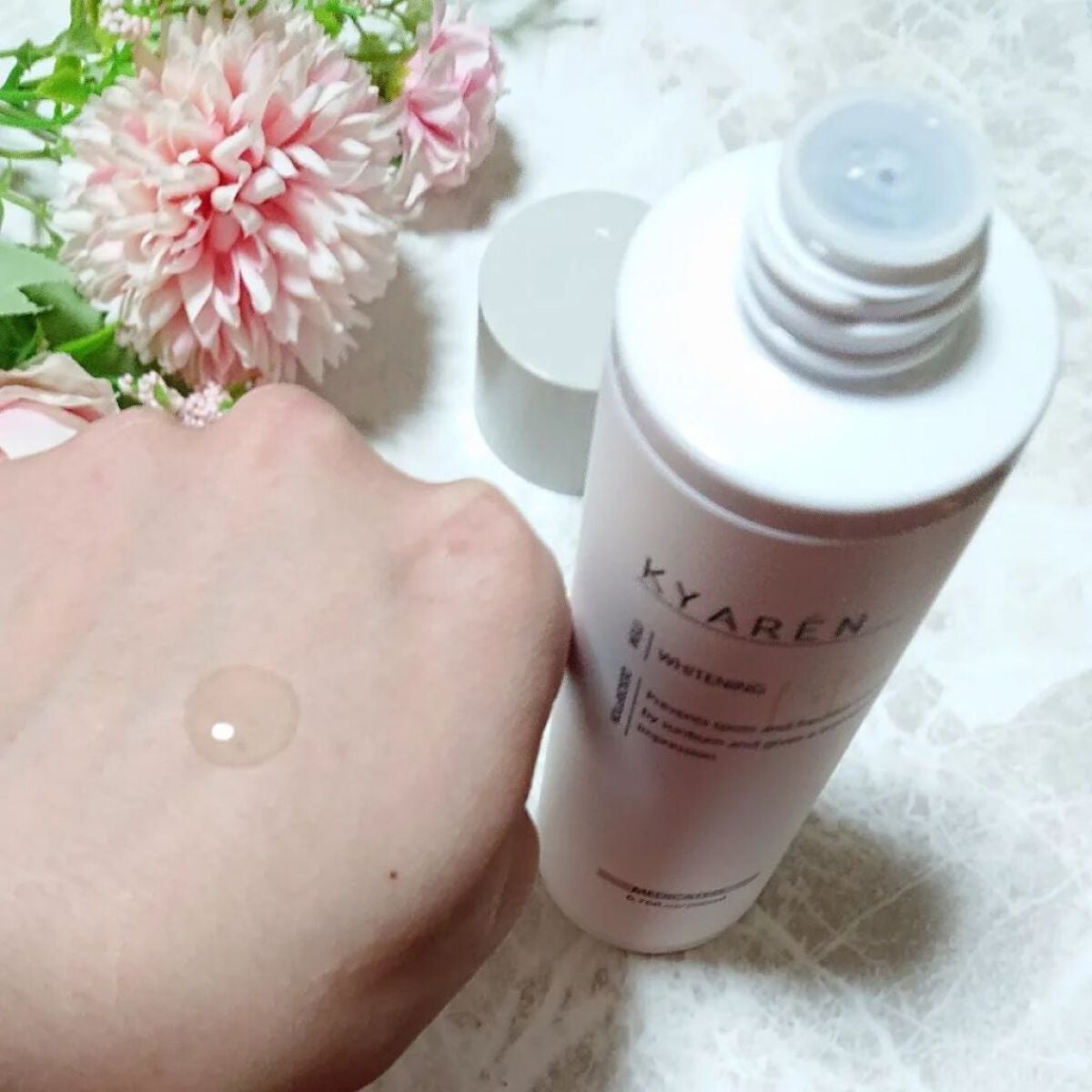 薬用美白化粧水/KYAREN/化粧水を使ったクチコミ(4枚目)