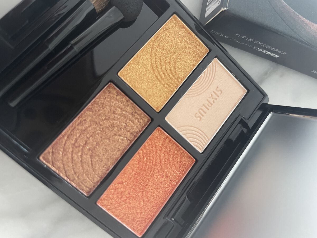 SIXPLUS 4色アイシャドウ #03サンセットブラウン/SIXPLUS/アイシャドウパレットを使ったクチコミ（1枚目）