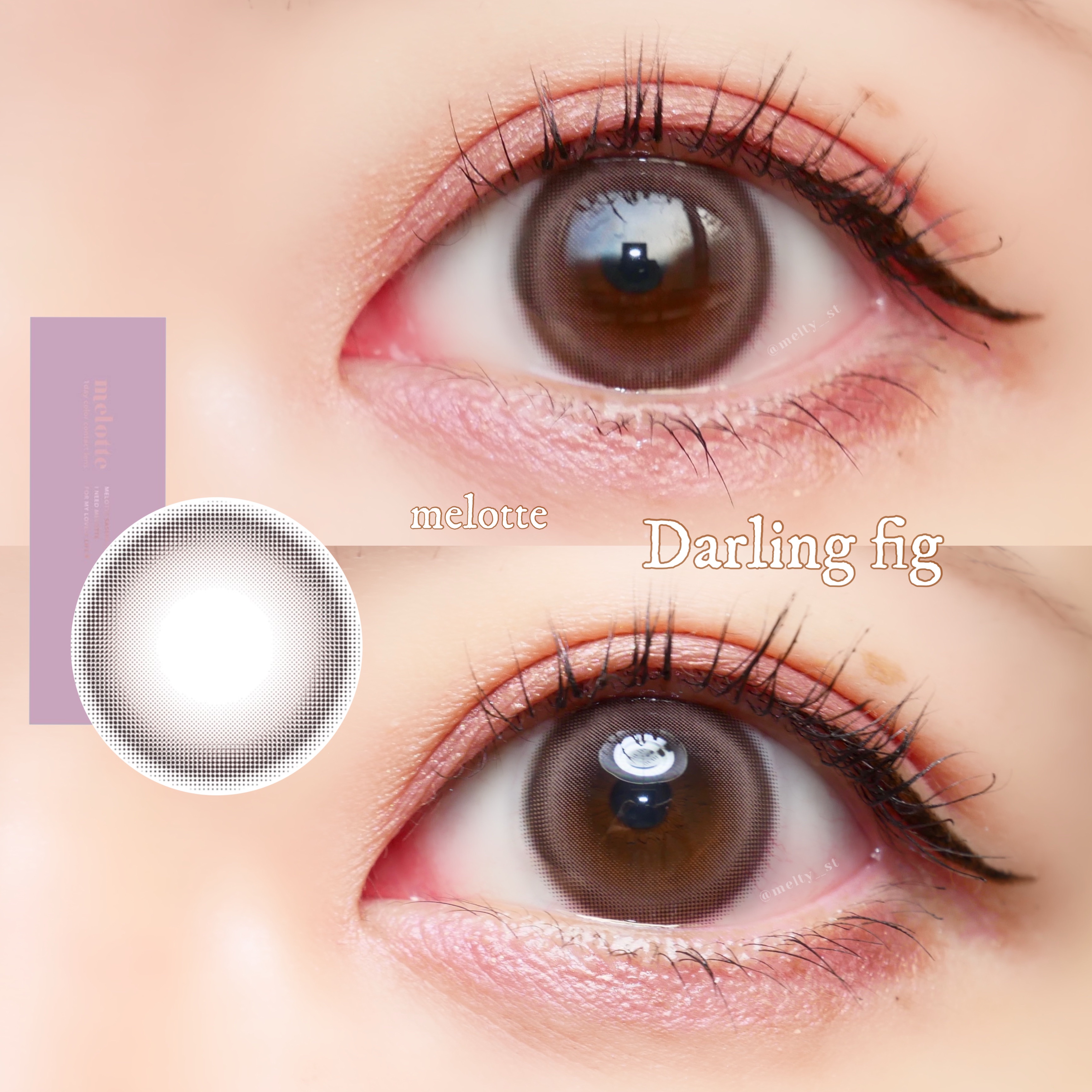melotte 1day ダーリンフィグ/melotte/ワンデー（１DAY）カラコンを使ったクチコミ（1枚目）