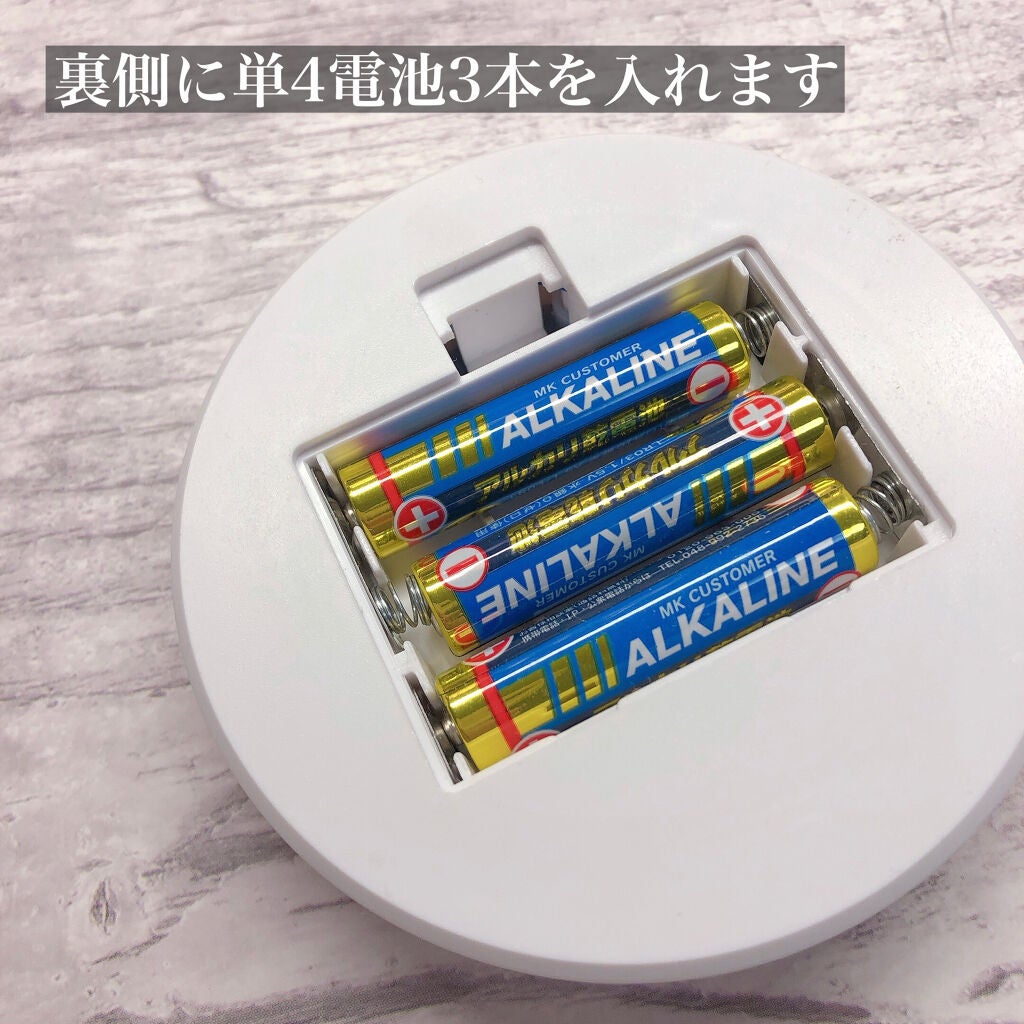 ライトコンパクトミラー/セリア/その他化粧小物を使ったクチコミ(3枚目)