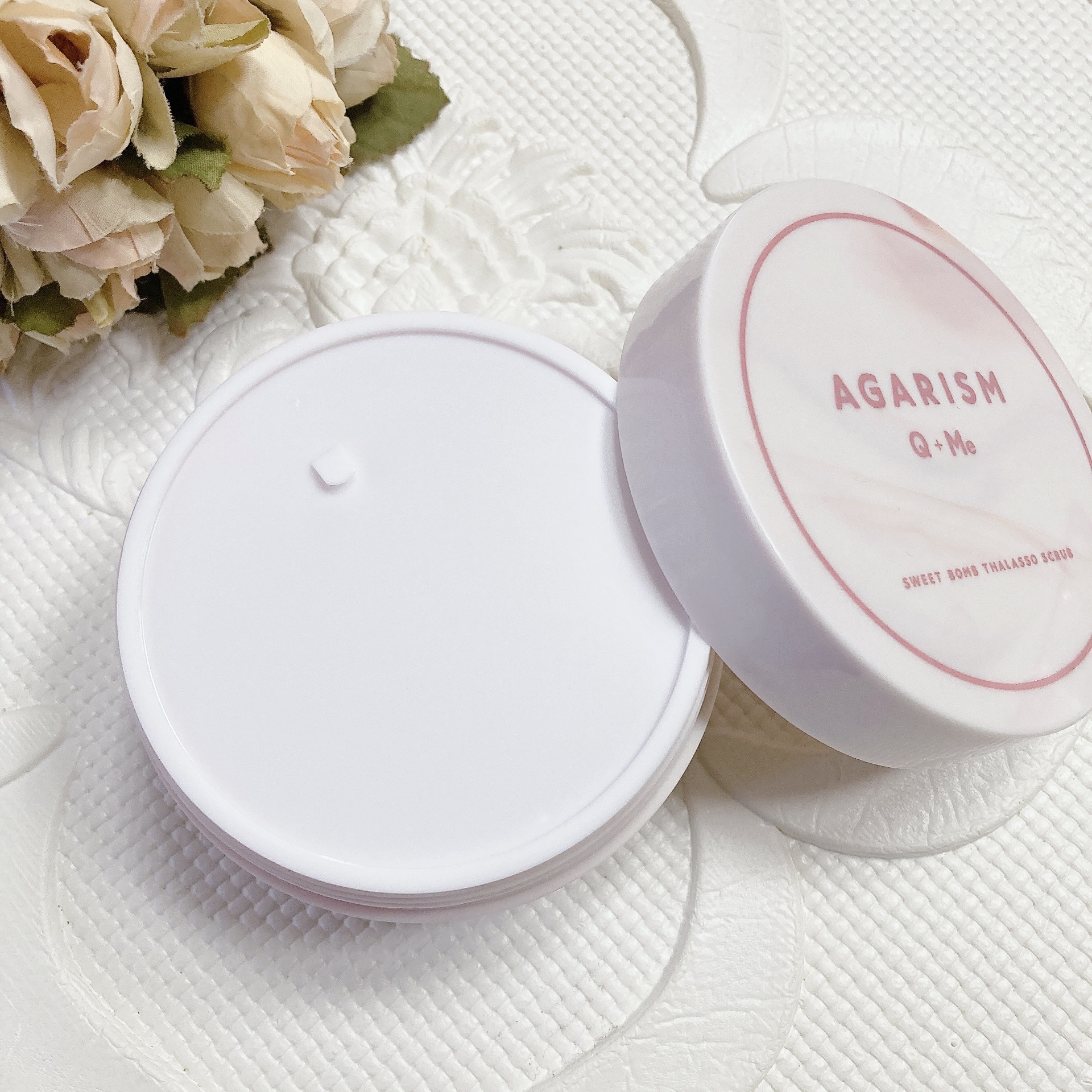 キューミースウィートボムタラソスクラブ　ピオニーブーケの香り/AGARISM/ボディスクラブを使ったクチコミ（3枚目）