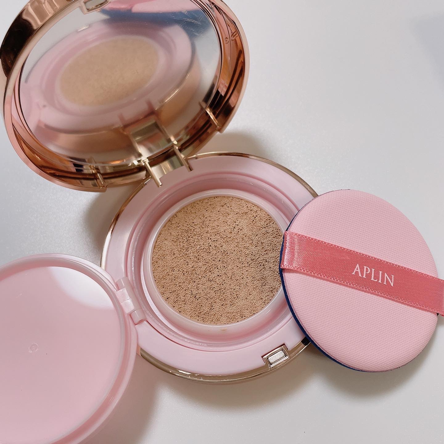 ピンクティーツリーカバーアップグロウクッション/APLIN/クッションファンデーションを使ったクチコミ（2枚目）