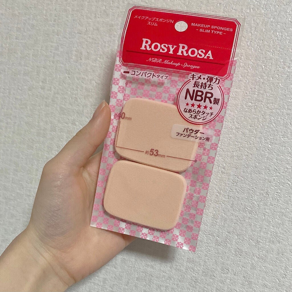 メイクアップスポンジN スリム /ロージーローザ/パフ・スポンジを使ったクチコミ(1枚目)