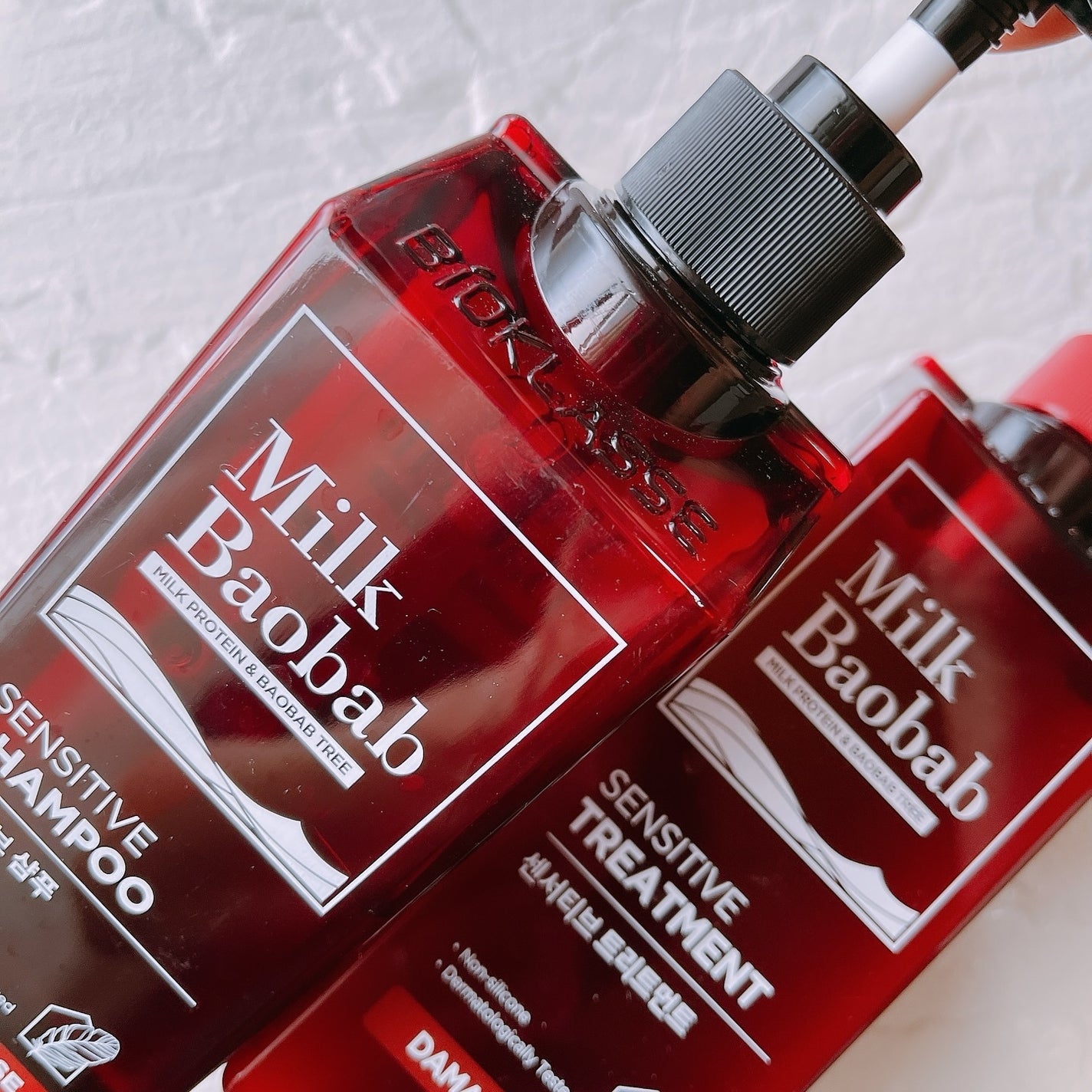 センシティブ シャンプー / トリートメント ダマスクローズ/ミルクバオバブ/市販シャンプーを使ったクチコミ(2枚目)
