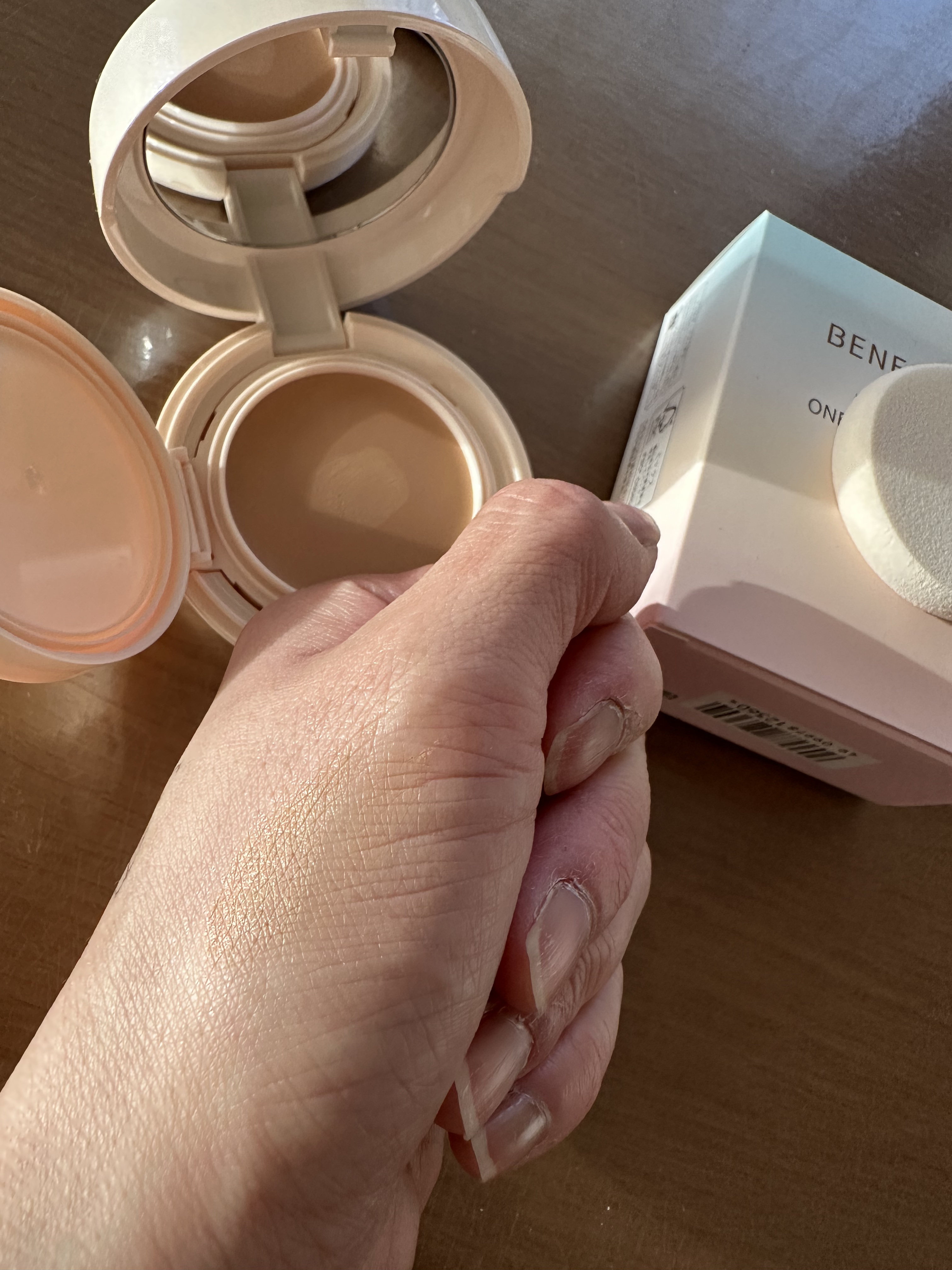 エッセンシャル ワンステップ BB パクト/BENEFIQUE/クリーム・エマルジョンファンデーションを使ったクチコミ（3枚目）