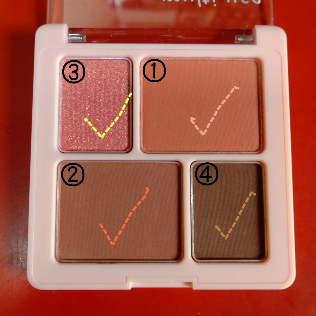 4in1マルチパレット/jill leen./マルチパレットを使ったクチコミ（2枚目）